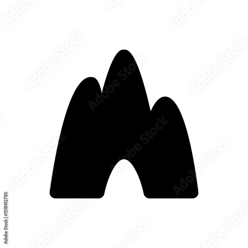 Illustration of a woman with short dark hair and a slight smile in a simple black and white design style