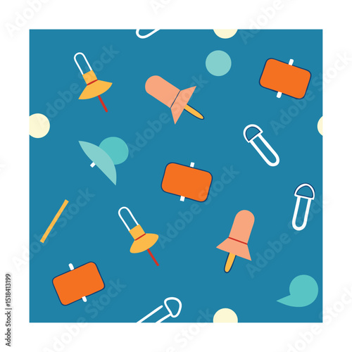 Planner Pattern with Paperclips and Push Pins