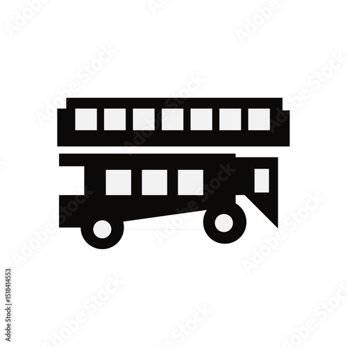 Green Transportation line icon, Electric bus with a lightning bolt symbol, great for illustrating ecofriendly transportation concepts or electric vehicle technology in presentations or designs.