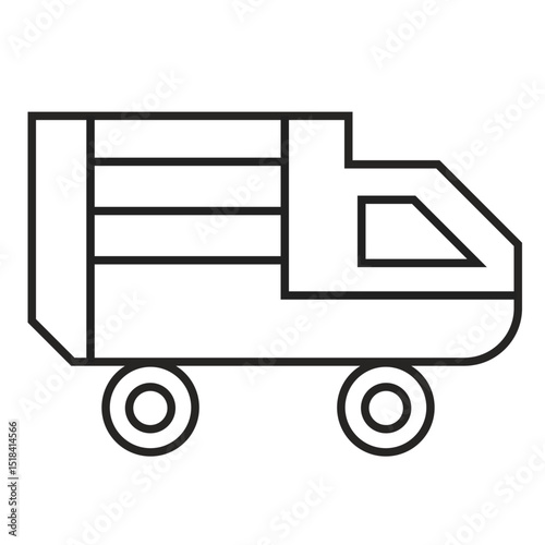Green Transportation line icon, Electric bus with a lightning bolt symbol, great for illustrating ecofriendly transportation concepts or electric vehicle technology in presentations or designs.