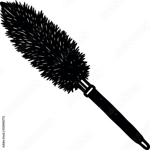Pink Fluffy Pen Vector In Y2K Aesthetic Shallotte on white background