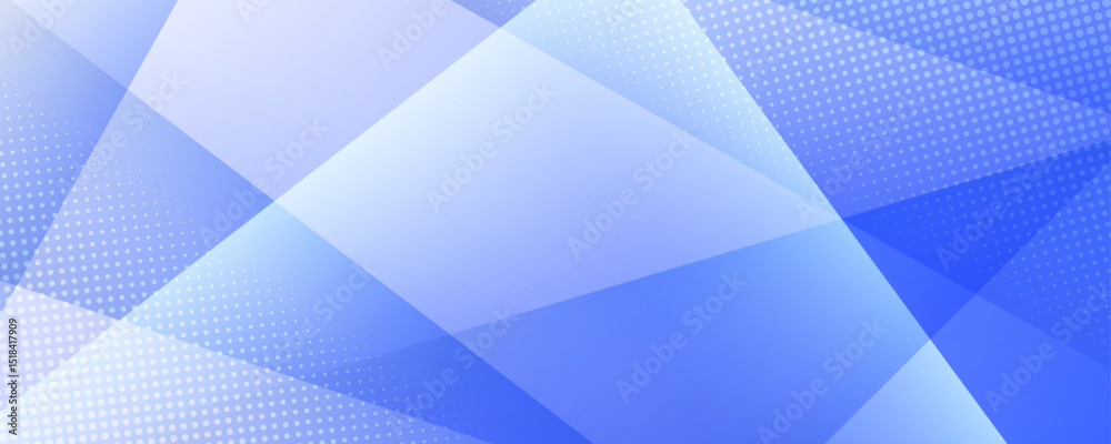Fototapeta premium 3D blue geometric abstract background overlap layer on bright space with polygon shape effect decoration. Modern graphic design element cutout style concept for web, flyer, card, or brochure cover