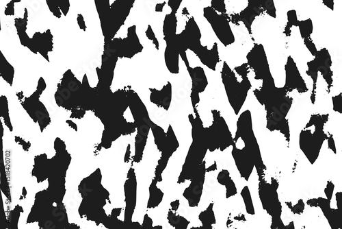 Abstract background texture with destruction effect, ink stains, grunge. Distress overlay, rough dirty wall concept. White, gray. Worn, torn, weathered effect. Vector background
