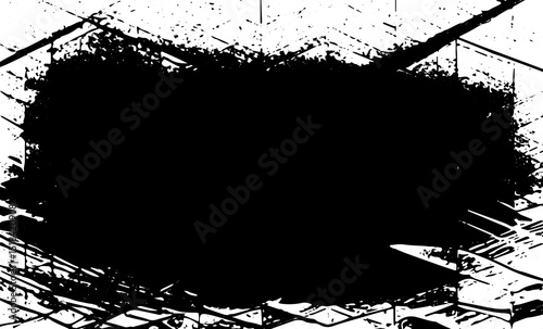 Abstract background texture with destruction effect, ink stains, grunge. Distress overlay, rough dirty wall concept. White, gray. Worn, torn, weathered effect. Vector background
