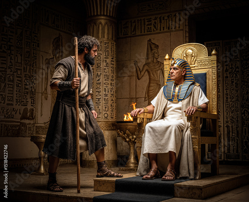 Moses Confronts Pharaoh: 10 Plagues of Egypt - Let My People Go