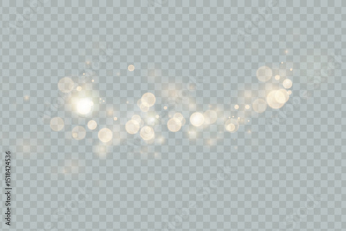 Sparkling glare light effects with colorful shimmer for Christmas and holidays. Shining abstract background. Vector illustration
