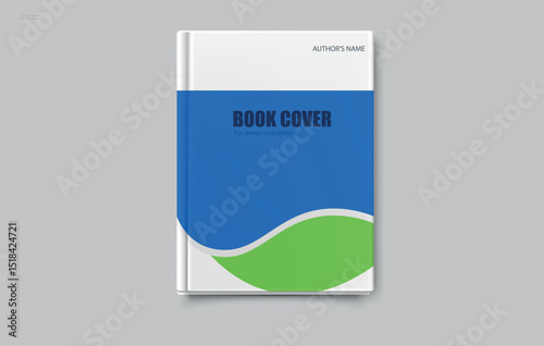 Abstract blue geometric modern annual report flyer Brochure leaflet, the presentation cover, magazine advertising. cover with an abstract background. Fully customizable and print-ready layout.