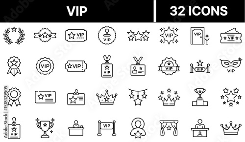 VIP Icon Representing Exclusive Access, Premium Services, and Special Privileges