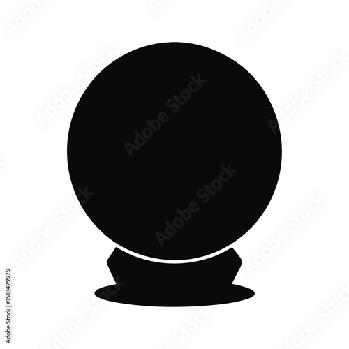 crystal ball isolated on white