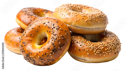 bagels isolated on white