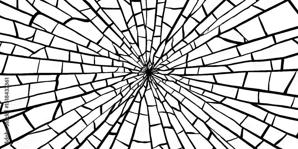 Obraz premium Intricate shattered mirror pattern design for creative use