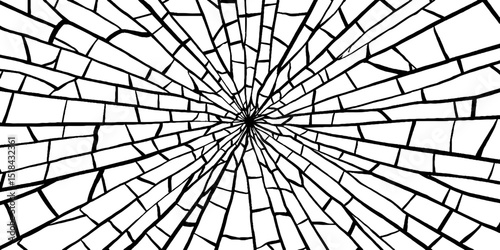Intricate shattered mirror pattern design for creative use