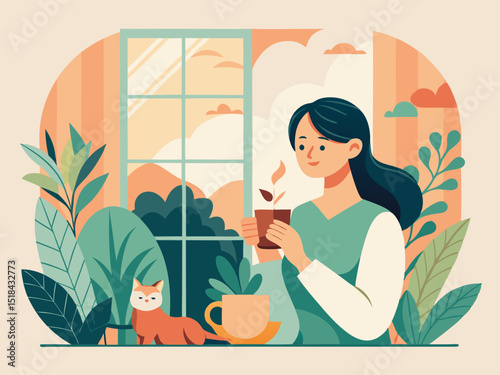 cozy morning routine