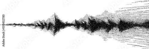 Engraved illustration of static noise pattern art for design projects