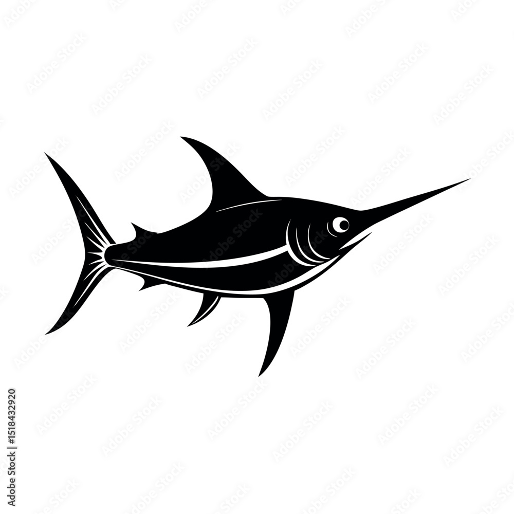 Naklejka premium fish isolated on white background