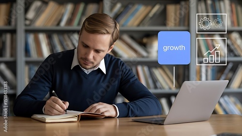 A Professional Working on Financial Insights in a Library Environment with Technology and Data Analytics