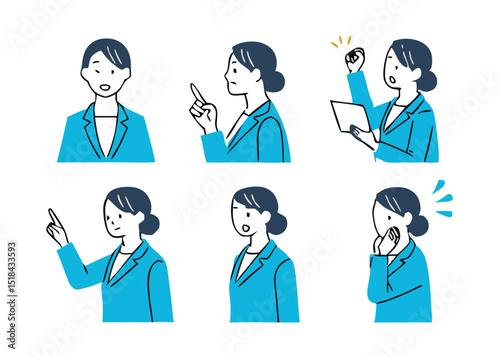 Gesture pose set for men's and women in plain clothes.  Different People Poses Set Vector Illustration. 
