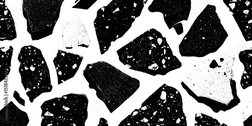 Engraved terrazzo pattern design for interior decor and modern art projects