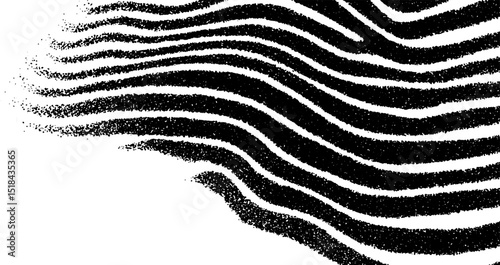 Engraved wave ripple pattern for artistic designs and textures
