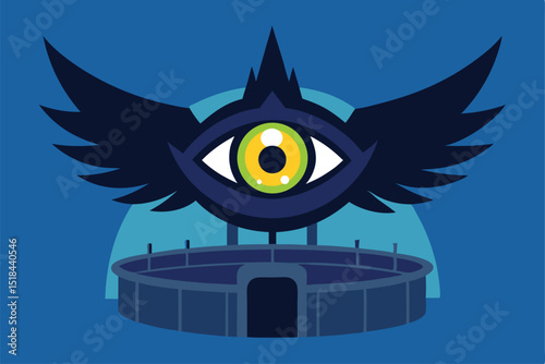 vector illustration of a owl