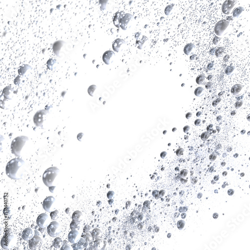Abstract image of silver bu...