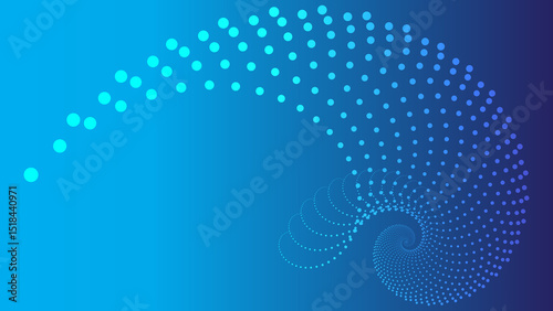 Blue Drop Wave Abstract Background – Futuristic Tech Circle Dots Design