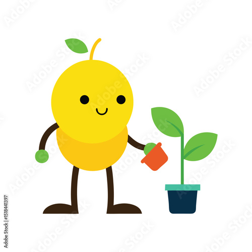 Emoticon Planting a Small Tree