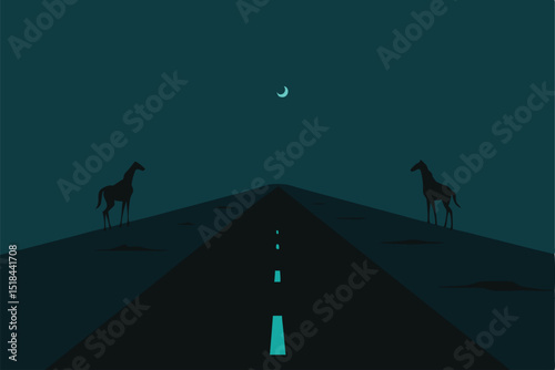 silhouette of a man walking on the road