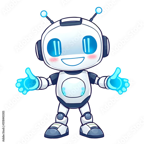 Minimal AI Robot Icon