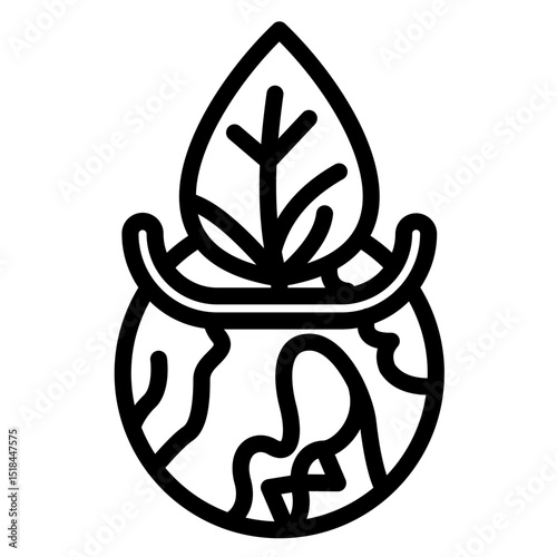 Sustainable vector style icon