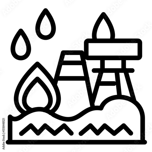 Natural Resources vector style icon