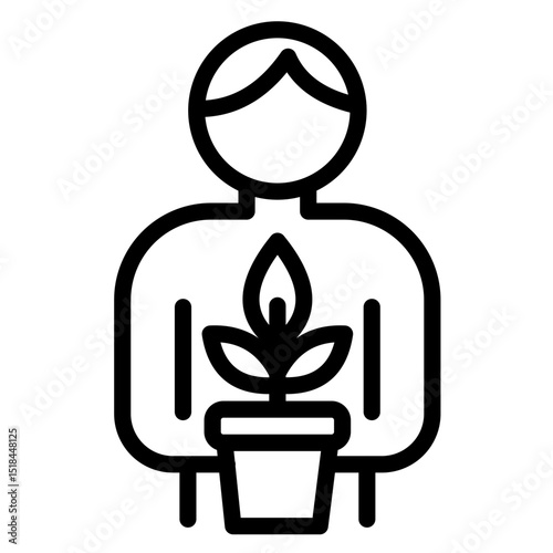 Environmentally Conscious vector style icon