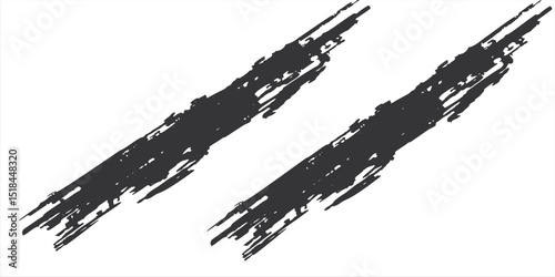 Tire tread marks, wheel textures, tire marks - car racing, motocross, drift, rally, off-road and others. Vector black isolated texture in grunge style with splashes. Black and white monochrome set