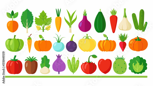 Colorful Circle of Fresh Fruits and Vegetables vibrant illustration various fruits vegetables arranged circular pattern fruits vegetables healthy food circle illustration food nutrition diet apple