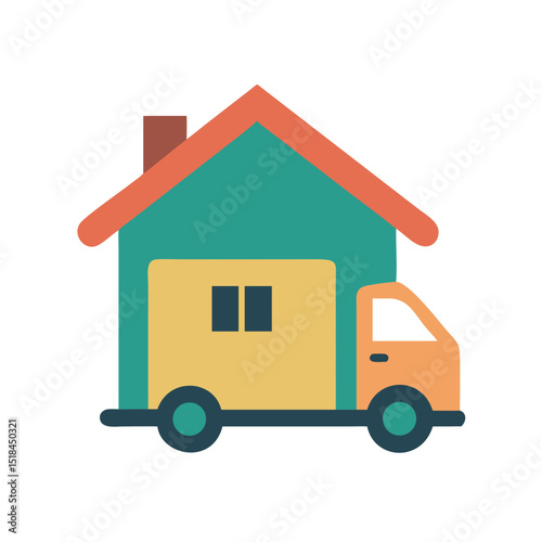 House delivery icon representing logistics and last mile delivery services