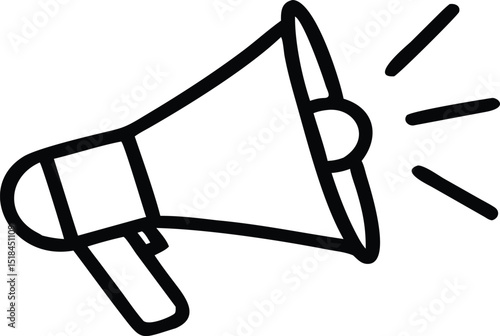megaphone--vector-art-illustriton-white-baground.eps