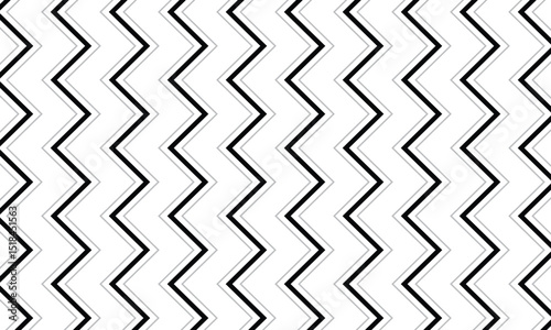 abstract simple black grey vertical zigzag line pattern can be used background.