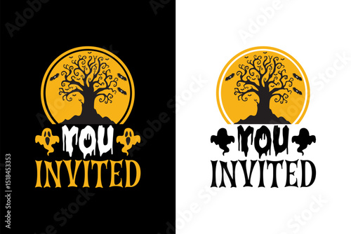 Halloween t shirt design template