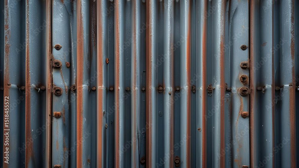 Corrugated Metal Background with Industrial Feel Corrugated Metal Background with Industrial Feel