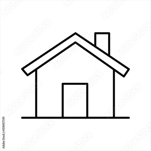 home , house line icon vector on white background.