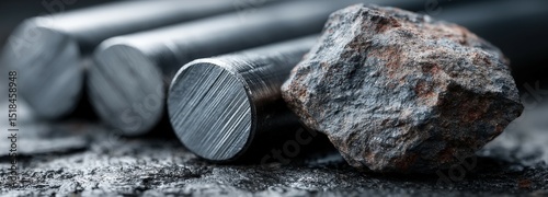 Transformation of tungsten from raw ore to polished industrial rods