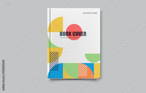 Editable Book Cover Template. Modern Author Biography Layout for Print or eBook