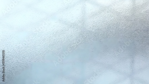 Frosted Glass Texture with Soft Blue Tint – Blurred Transparent Surface Background photo