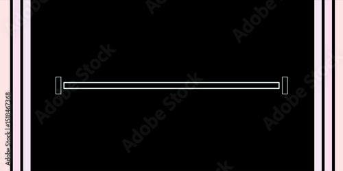 black and white frame with clipping path. 