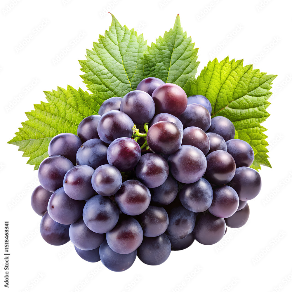 Fototapeta premium grapes isolated on white background