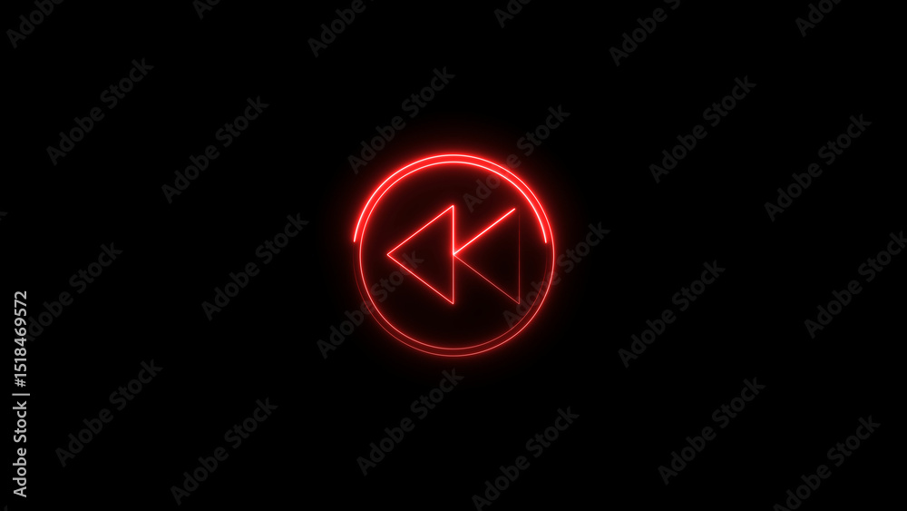 Neon Play button icon illustration, on black background. Digital Neon Music play button symbol background illustration 4k. Neon Play button icon illustration, on black background. Digital Neon Music play button symbol background illustration 4k.