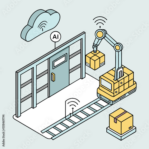 Robotic automation in warehouse operations utilizing ai technology for efficient parcel delivery and smart logistics