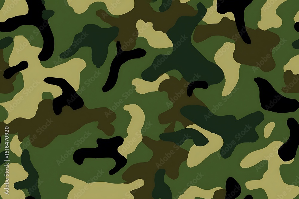 Green and black camouflage pattern design Green and black camouflage pattern design