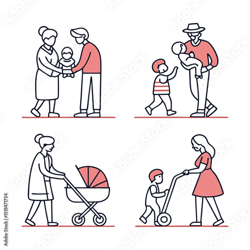Family Moments Cherishing Childhood's Precious Stages