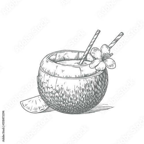 Hand-drawn illustration of a safety helmet for construction work.